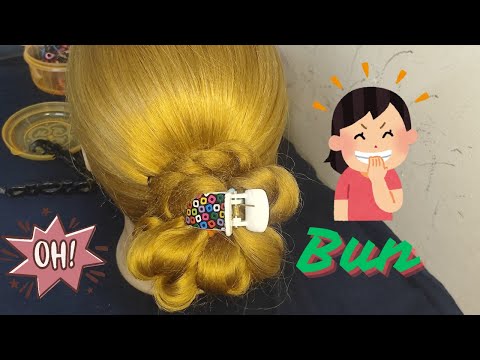 Exciting🙃Clucher Bun Hair Style 👌🙏👍||#viralvideo #youtube #trending #video #1000subscriber #bun