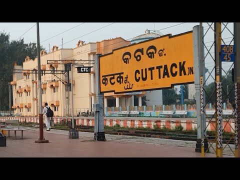 CTC Junction, Cuttack railway station Odisha, Indian Railways Video in 4k ultra HD