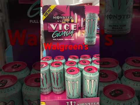 NEW at Walgreens Vice Guava Monster Energy #browsewithme #shoppingvlog #monsterenergy #80svibes