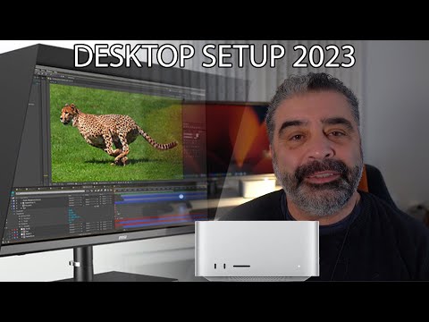 Mein Desktop Setup | Apple Mac Studio - MSI Creator PS321URV