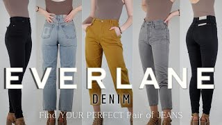 EVERLANE DENIM | Find Your *PERFECT* pair of JEANS | Barrel, 90s, Rigid, Cheeky, Skinny, Way-High