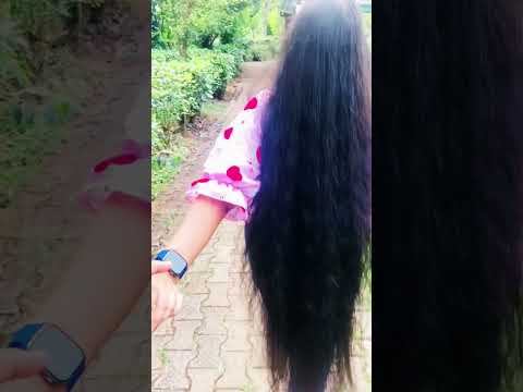 ගමේ ලස්සනම ලේලි 😁❤️#hair #hair goals #haircare #grow #long hair #shrots