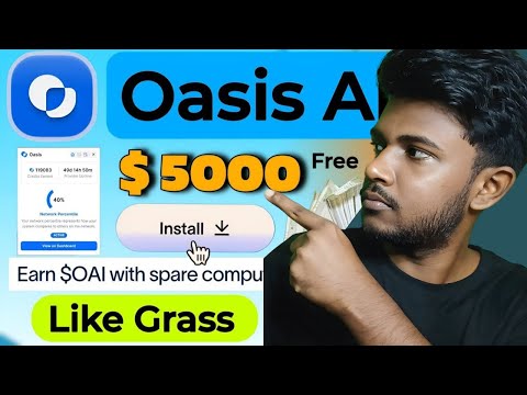 Oasis Mining App Free Airdrop Full Guide || How To Earn From Oasis Airdrop😱