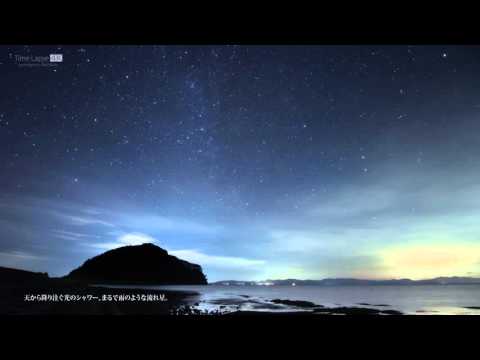 TimeLapse #112 ふたご座流星群と光柱現象 2015 4K Gemini meteor shower &  Light pillar phenomenon 2015