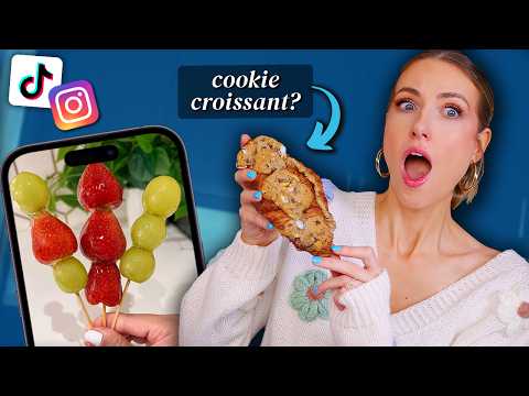 I tried VIRAL DESSERT RECIPES on TIKTOK & INSTAGRAM - what's ACTUALLY worth making?