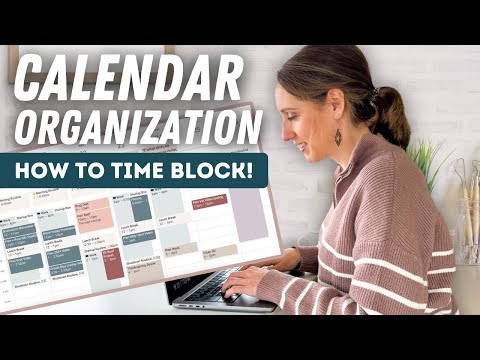 How I Organize My Google Calendar | The Best Time Blocking App for Scheduling + Productivity