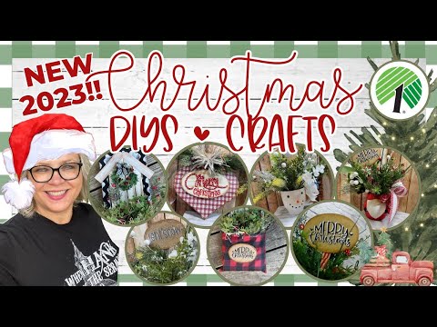 *NEW* CHRISTMAS DIYS & Crafts 🎄 DOLLAR TREE HOBBY LOBBY Whimsical Door Hangers and ideas for Gifts!