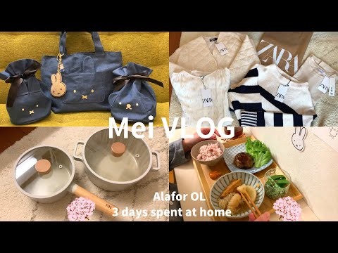 【vlog】アラフォーOL 1人暮らし・お家で過ごす3日間🏠|しまむら ミッフィー&ZARA春物購入品🌸