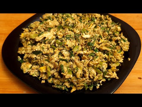 Spring Onion Egg 🥚 Fry || 4K || PES - #RECIPE #533