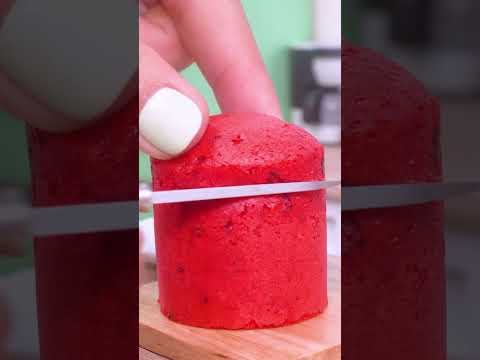 Watermelon Fondant Cake #shorts #cake #miniaturecooking #satisfying #asmr #minikitchen