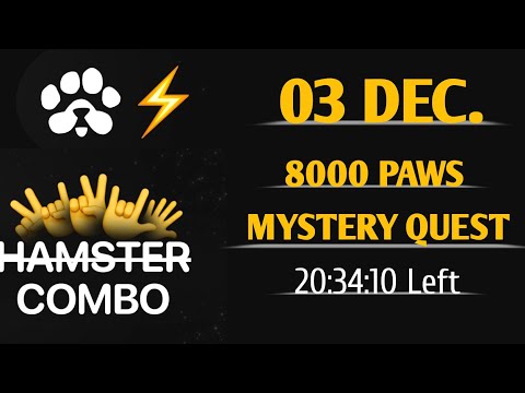 PAWS Airdrop 8000 Mystery Quest For Today 03 December 2024