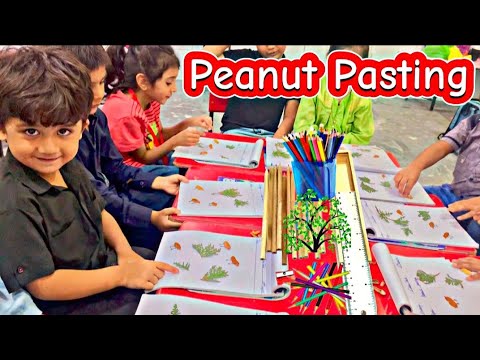 Peanut pasting activity | Mind blowing activity for kids | Nursery Class activity #activity