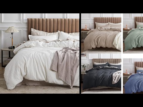 Bedsure 100% Cotton Duvet Cover Set for All Season