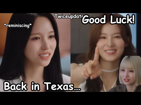 twice mina life in texas before ft. Sana & Momo wants to be good in English MISAMO