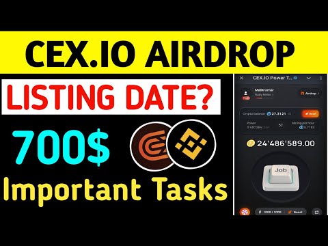 Cex.io airdrop listing date || Cex.io airdrop new update || Cex.io telegram airdrop