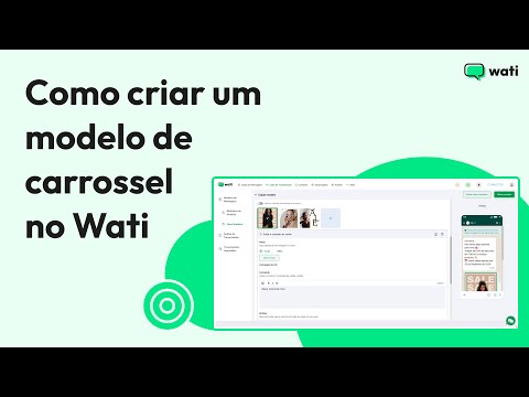 Como criar um modelo de carrossel no Wati