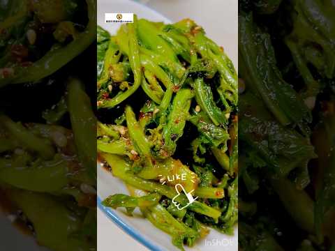 春野菜を食す 菜の花ナムル유채나물　#cooking #簡単レシピ #韓国料理 #韓国家庭料理レシピ #food #recipe #ナムル #菜の花 #유채 #나물 #春野菜