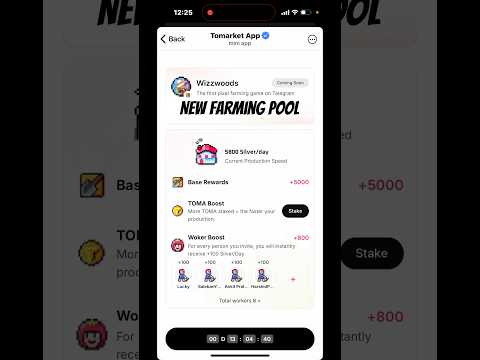 Tomarket Weekly Airdrop Calculating 🤑 Tomarket Farming pool update!! Tomarket wizzwoods farmingpool