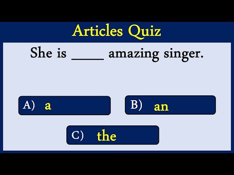 Articles Quiz 10: Know Your Articles. Can You Score 10/10?