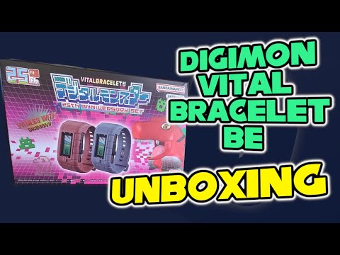 Digimon 25th Anniversary Vital Bracelet BE Unboxing!