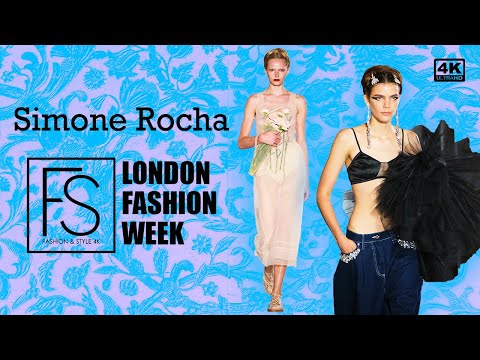 SIMONE ROCHA SS25 London Fashion Week 4K Kiki Willems and Nora Attal FASHION & STYLE TV