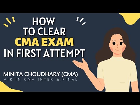 How to clear CMA Exam in First Attempt  ??