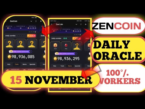 zen coin daily combo today 15 november | zen coin daily combo today | zen coin daily combo card