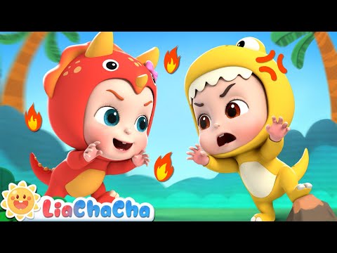 Dino Finger Family Song | Roar! Baby Dino, Where Are You? | Kids Songs & Nursery Rhymes | LiaChaCha