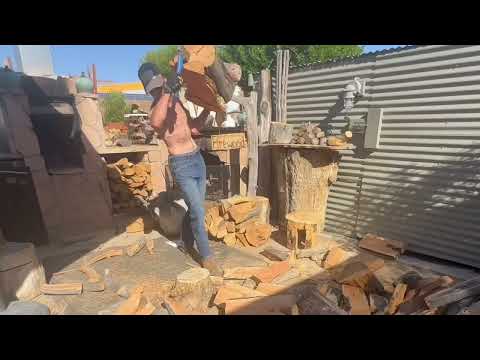 INSANE Log Splitting Challenge: Massive Logs vs. Hatchet!