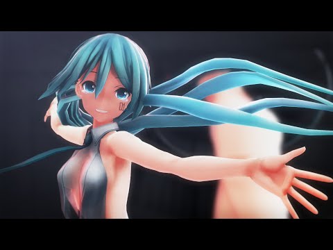 【MMD】DEEP BLUE TOWNへおいでよ（ポニーテールつみ式ミク）ponytail Miku