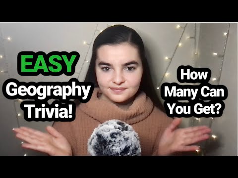 ASMR Whispering 75 EASY Geography Trivia Questions