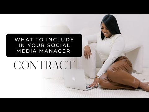 What to include in your Social Media Manager Contract!