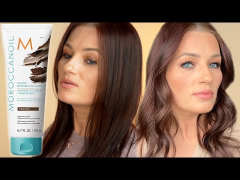 MoroccanOil Color Depositing Hair Mask Before and After