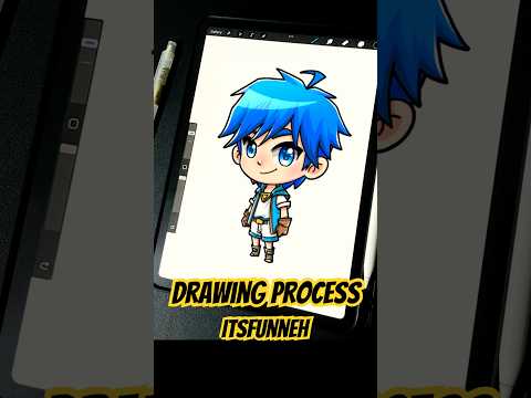 Digital Art Drawing Process with Procreate - ItsFunneh #digitalart #drawing #gachaclub