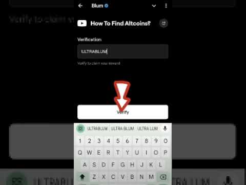 How To Find Altcoins? Blum Video Code | Blum Today Verification Keyword How To Find Altcoins?