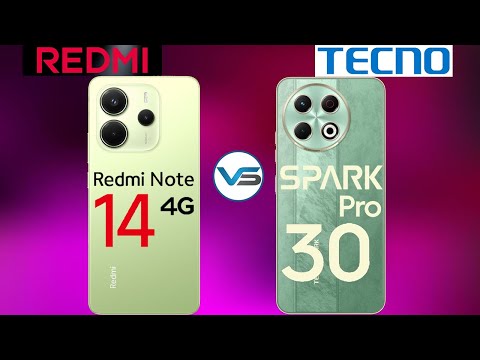 Redmi Note 14 4G VS Tecno Spark 30 Pro | Tecno Spark 30 Pro VS Redmi Note 14 4G