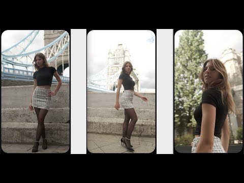 HOSIERY MODELING EDITORIAL :Pantyhose, Stockings, Tights, Collant, Heels, Mini Skirt (4K Vertical)