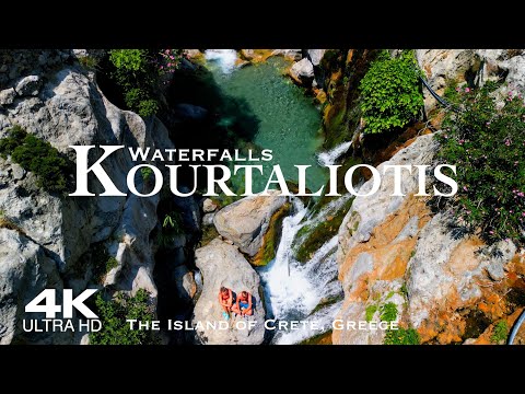 KOURTALIOTIKO FALLS 🇬🇷 Κουρταλιώτικο Φαράγγι Drone Aerial 4K | Kourtaliotis Crete Κρήτη Ελλάδα