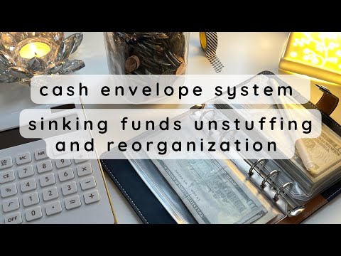 Cash Envelope *Un* Stuffing & Reorganization | Cash Counting, Sinking Funds (Take 2!)