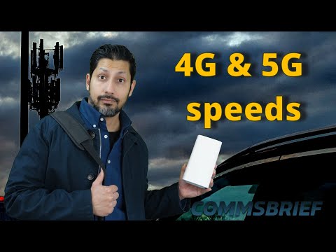 Average 4G and 5G mobile data speeds