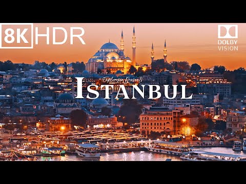 Istanbul City, Türkiye in 8K HDR ULTRA HD 60 FPS Dolby Vision™ Drone View