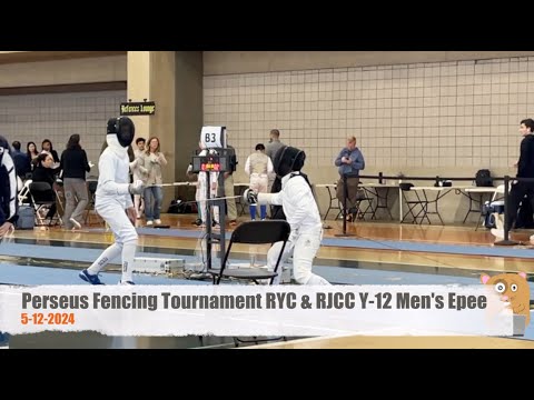 Perseus Fencing Tournament RYC & RJCC Y-12 Men's Epee - 5-12-2024