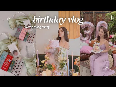 30th birthday vlog 🎂 | photoshoot, intimate celebration, glamping, surprise staycation