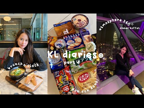 KL diaries part 4🌃 | snacks shopping🍡 | dinner at the atmosphere 360🍽️