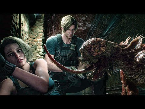 Horde of Lickers ATTACK Leon and Jill | Resident Evil: Death Island