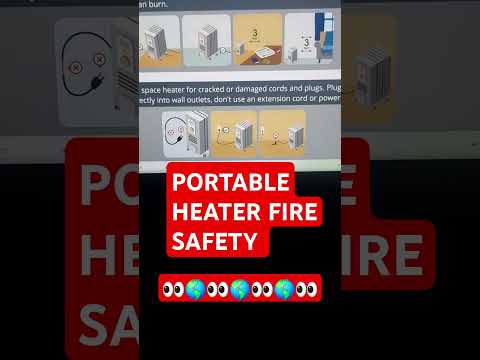 Portable Heater Fire Safety #FireSafety #portable #heaters #safetyfirst #safetyforlife #safetyatwork