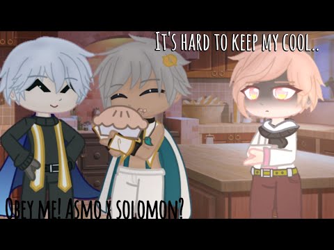 •It's hard To keep my Cool..•Obey Me! Asmodeus X Solomon(?)|Ft. Raphael| Annes Gacha_Life