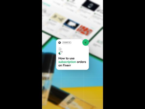 How to use Fiverr's subscriptions #fiverr101 #fiverr #shorts