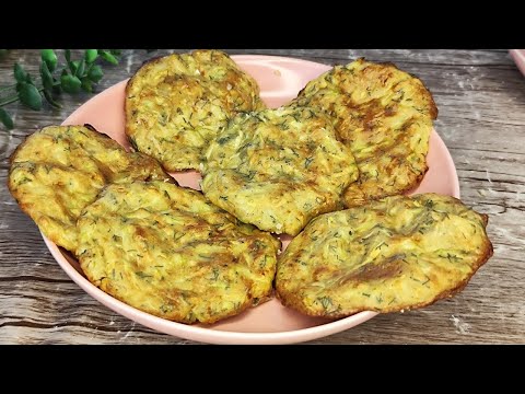 Just grate 1 zucchini and put it in the oven! Along with a delicious summer salad