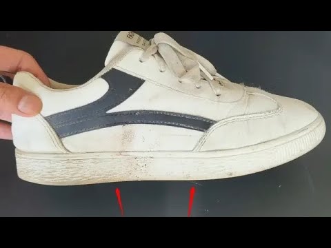 Are dirty and yellowed white shoes difficult to clean? Here’s a trick to make them clean and shiny i